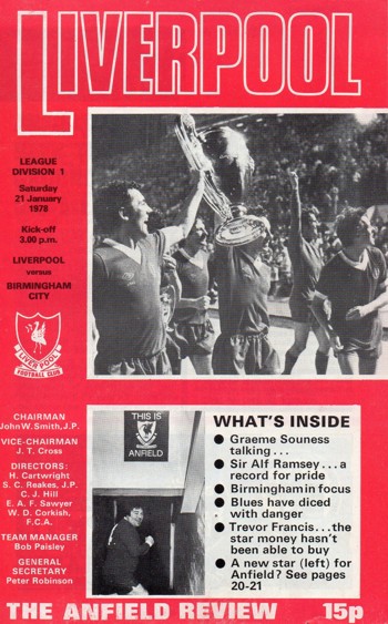 Match programme
